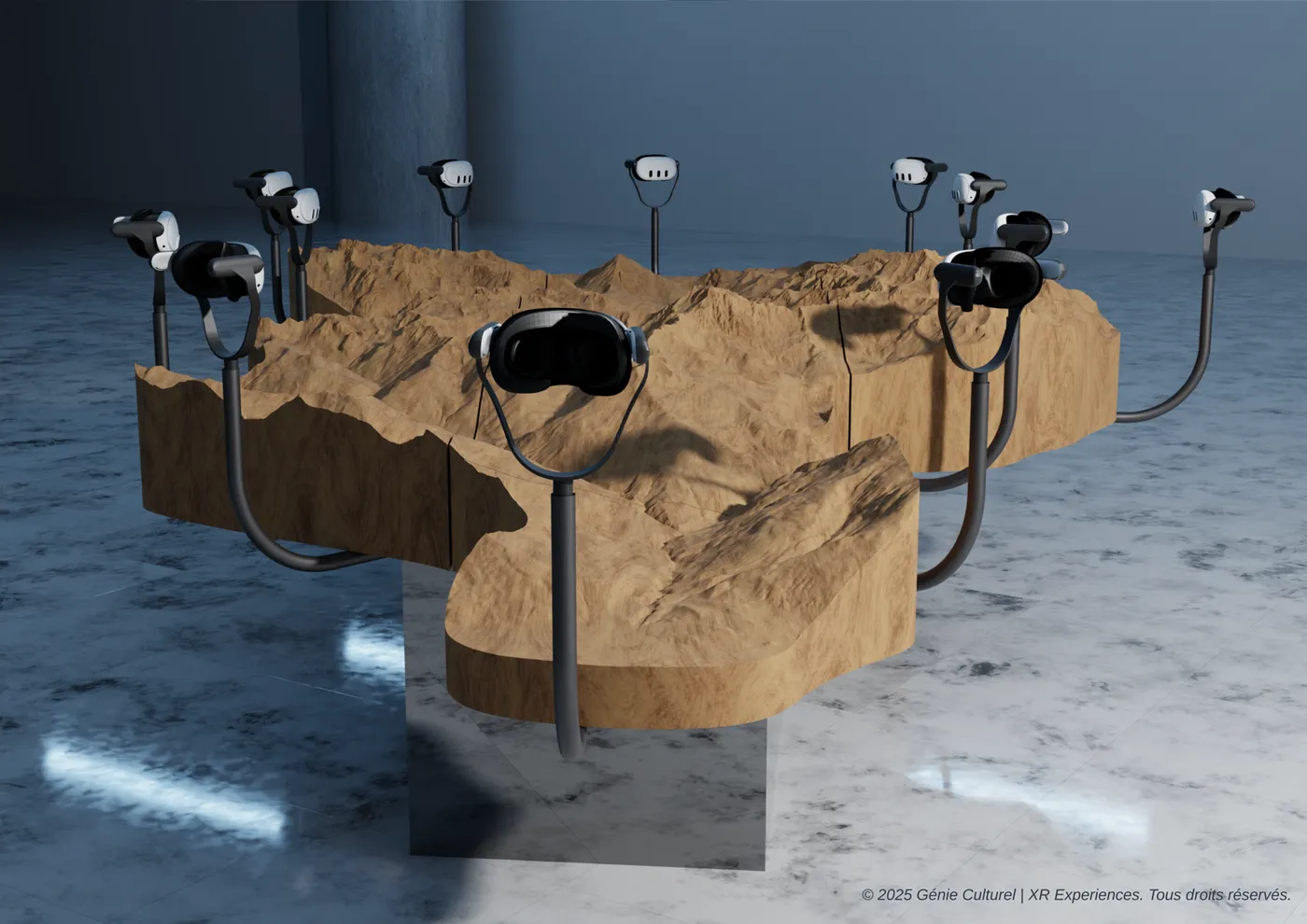 3D view of the installation
