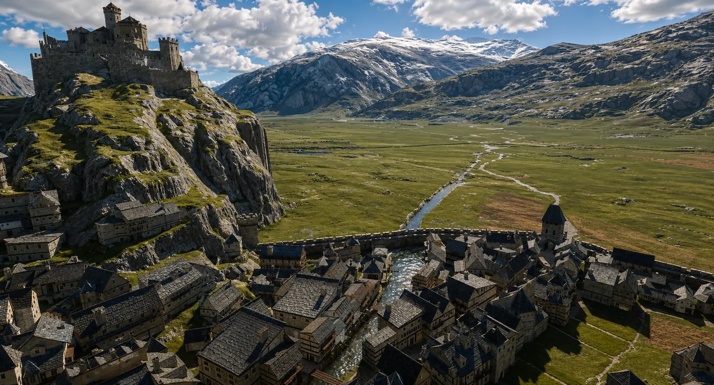 Sion and the Rhône plain