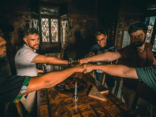 As a team, in a secret place