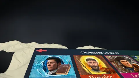 In the headset: the topic menu