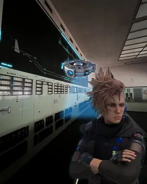 Concept view • mixed reality on the real site: Lyra and the Ghost Beamer