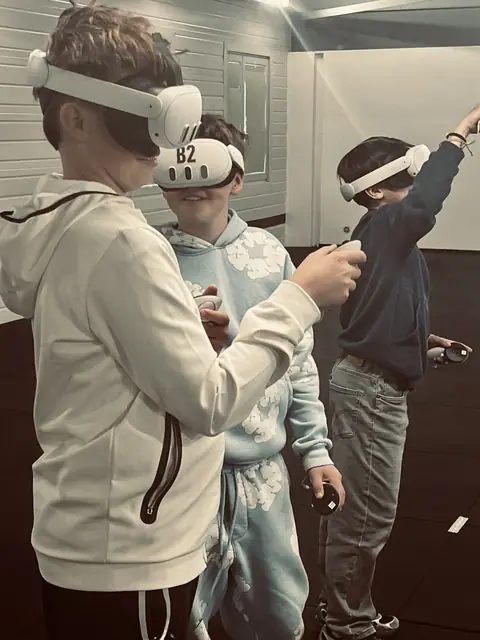At the Virtual Reality Center, Sion