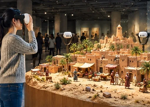 Model scene: a city grows
